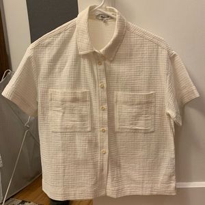 Madewell Waffle Texture Boxy Shirt